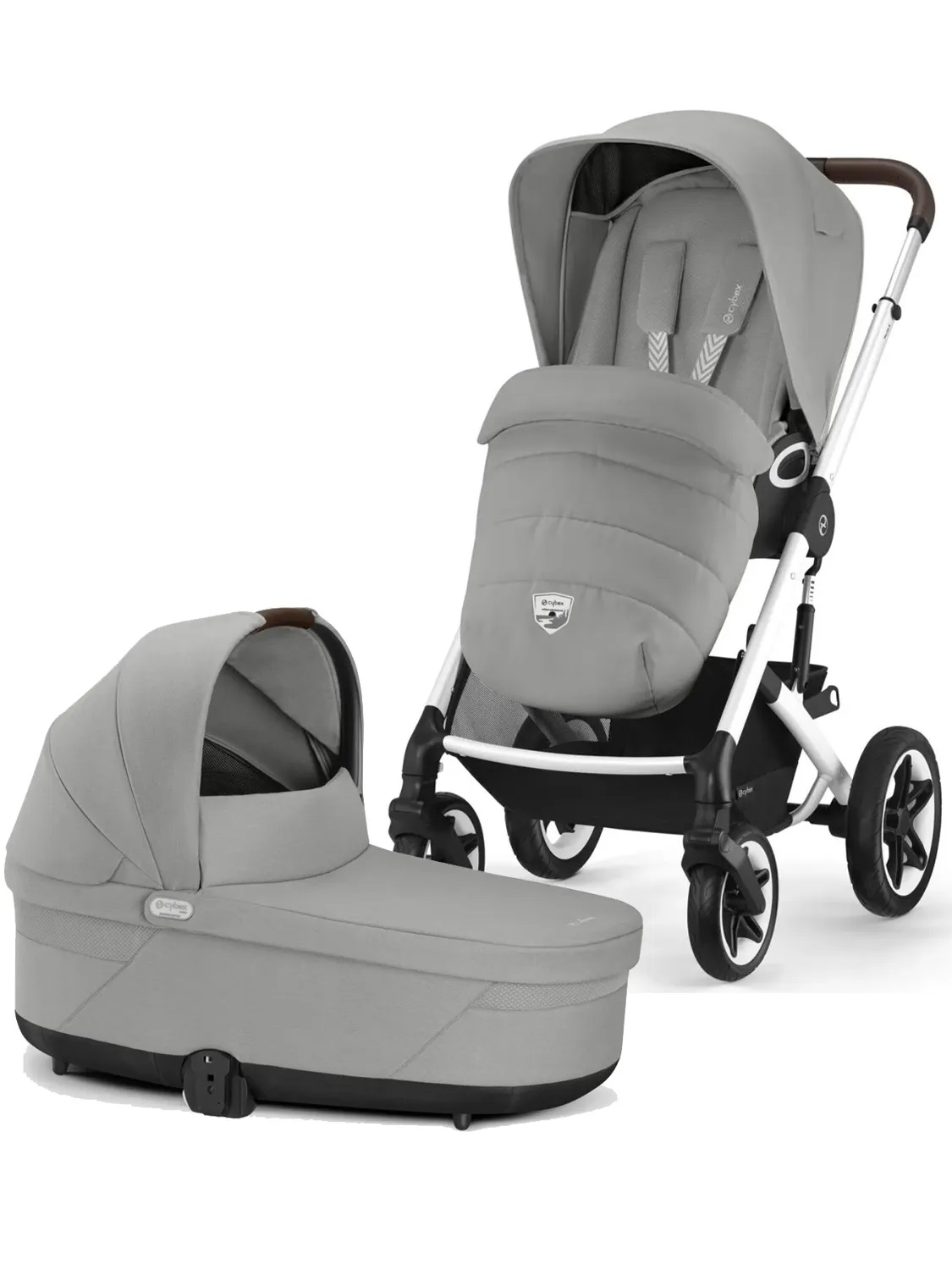 Детская Коляска 2в1 Cybex Talos S Lux SLV Stone Grey, с дождевиком Детская Коляска 2в1 Cybex Talos S Lux SLV Stone Grey, с дождевиком