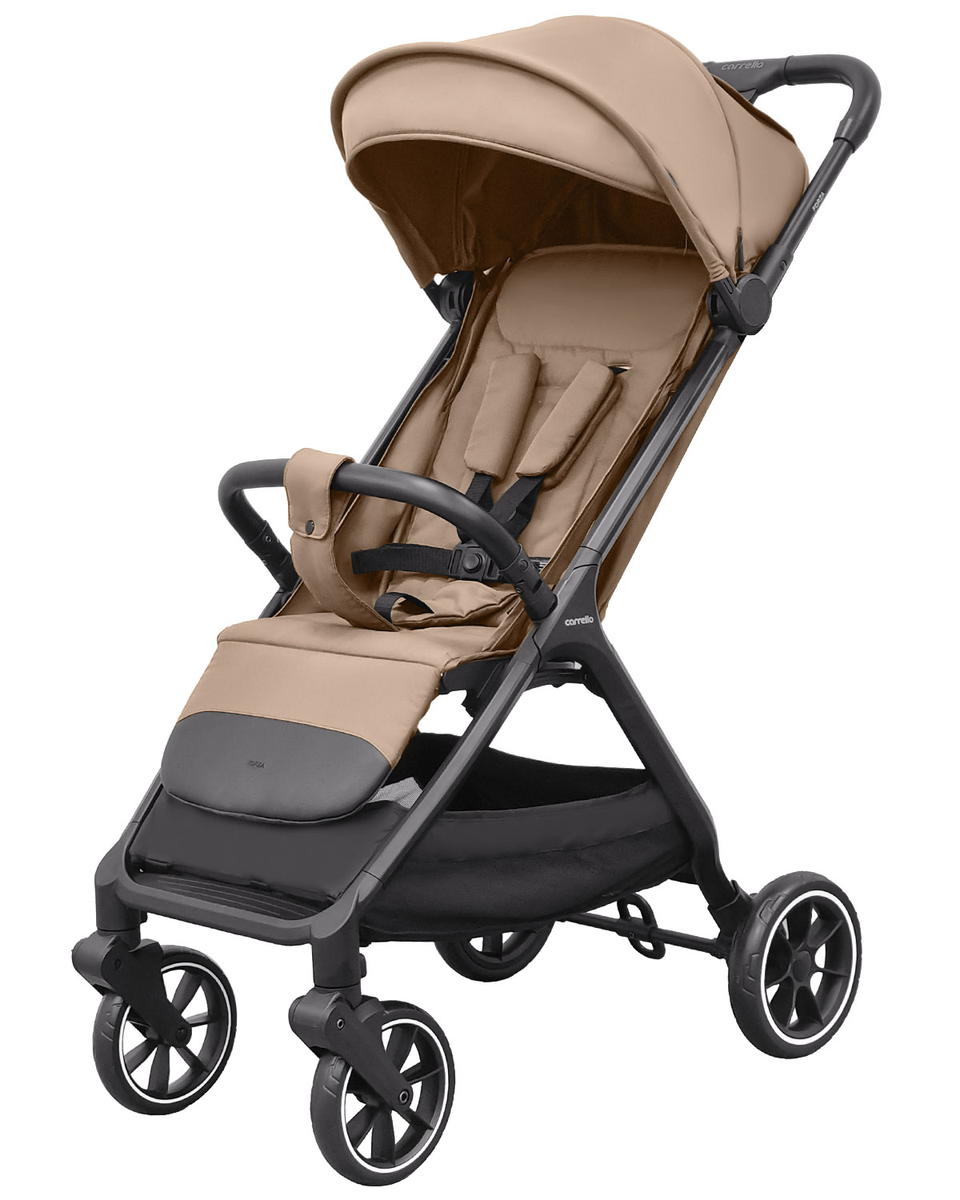 Прогулочная коляска Carrello Forza CRL-5535, Grain Beige, компактная с автоматическим складыванием Прогулочная коляска Carrello Forza CRL-5535, Grain Beige, компактная с автоматическим складыванием