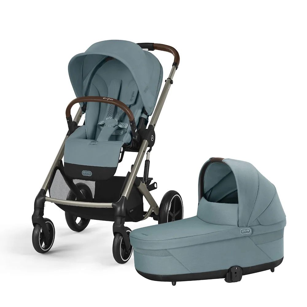 Коляска Cybex Balios S Lux 2 в 1 Stormy Blue, цвет серо-голубой, для детей с рождения 0+ Коляска Cybex Balios S Lux 2 в 1 Stormy Blue, цвет серо-голубой, для детей с рождения 0+