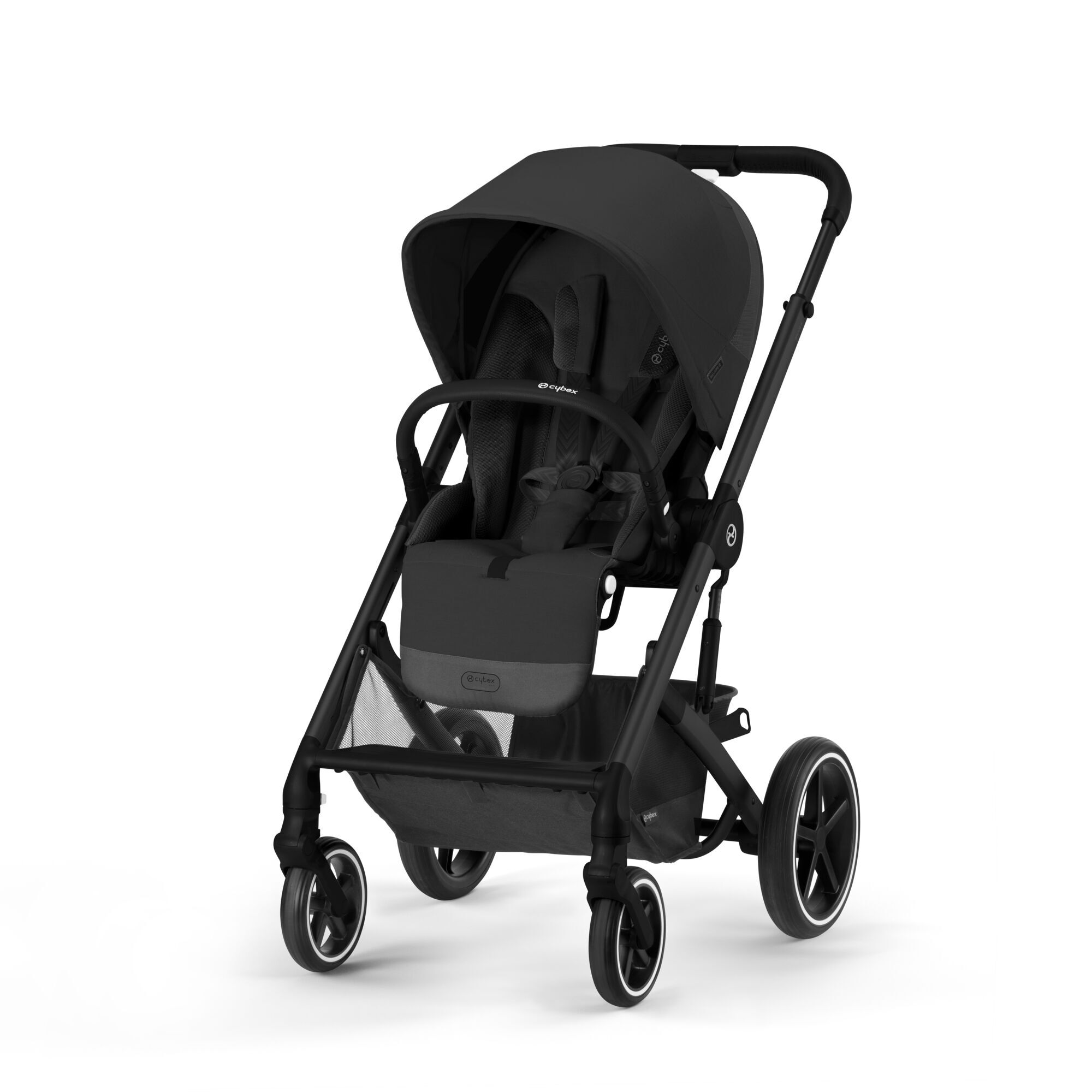 Прогулочная коляска Cybex Balios S Lux 2025 Moon Black, в комплекте с дождевиком Прогулочная коляска Cybex Balios S Lux 2025 Moon Black, в комплекте с дождевиком